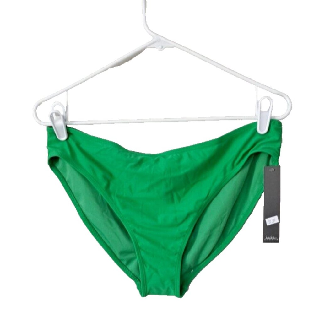 Nicole Miller Kelly Green Bikini Bottoms Medium